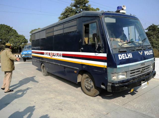 indian police personnel guide a prisoner transport vehicle at an entrance to the saket district court in new delhi on january 10 2013 at the hearing of a gang rape and murder case photo afp indian police personnel guide a prisoner transport vehicle at an entrance to the saket district court in new delhi on january 10 2013 at the hearing of a gang rape and murder case photo afp