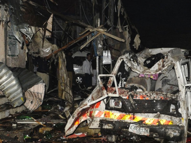 a vehicle of the volunteer rescue services edhi foundation lies destroyed next to buildings that collapsed following a car bomb photo afp a vehicle of the volunteer rescue services edhi foundation lies destroyed next to buildings that collapsed following a car bomb photo afp
