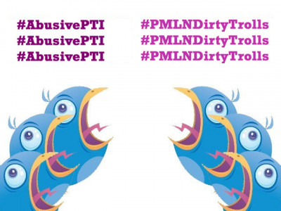 twitter alert abusive pti vs dirty pml n trolls