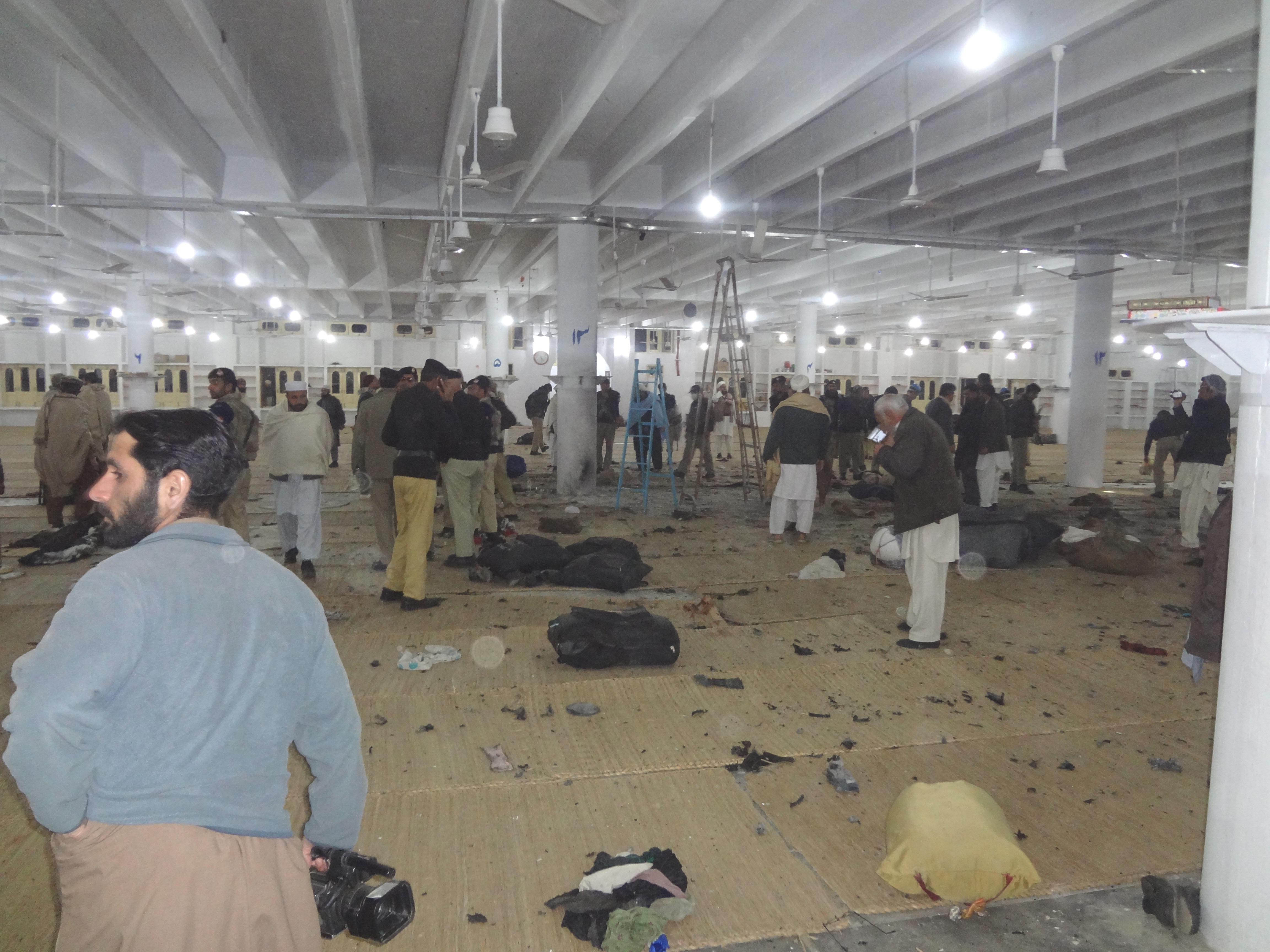 inside the tableeghi markaz the site of the blast which killed 19 people photo fazal khaliq express