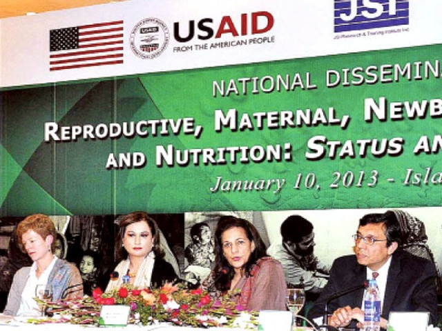 pm special assistant shahnaz wazir ali speaks at a national dissemination on reproductive maternal newborn child health and nutrition in islamabad on thursday photo app