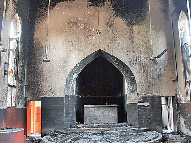 sarhadi lutheran church in mardan was set on fire during the september 21 protests photo file sarhadi lutheran church in mardan was set on fire during the september 21 protests photo file