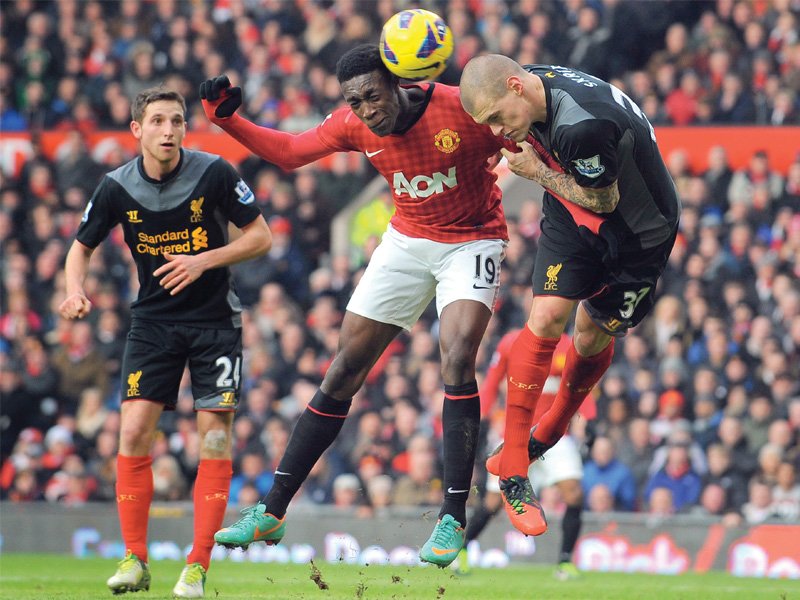 manchester united successfully completed the double over liverpool in the league this season with the leaders already having beaten their rivals 2 1 at anfield in september photo afp