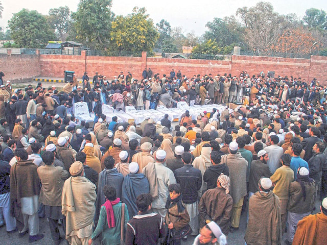 families of the 18 people found dead in bara stage a sit in in front of the governor house photo muhammad iqbal express families of the 18 people found dead in bara stage a sit in in front of the governor house photo muhammad iqbal express