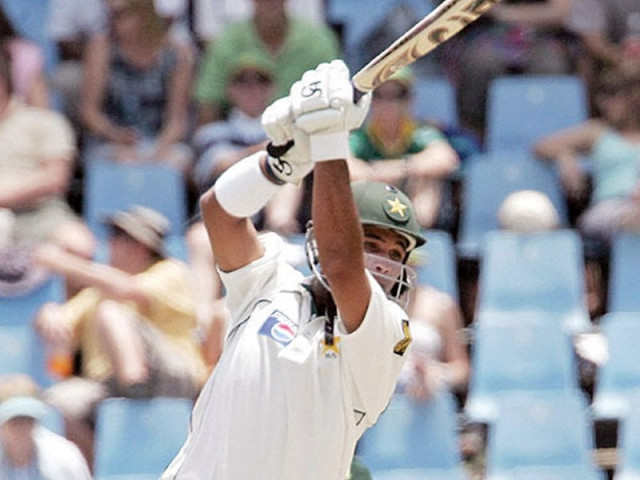 farhat remains hbl s only hope of saving the match in karachi photo file afp