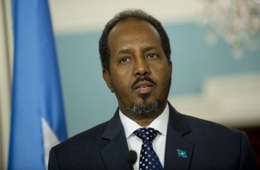 somalian president hassan sheikh mohamud speaks during a press conference in washington dc on january 17 2013 photo afp