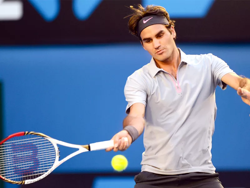 federer who is bidding for his fifth australian open crown booked his spot in the fourth round with an easy straight sets victory over local hope tomic yesterday photo afp federer who is bidding for his fifth australian open crown booked his spot in the fourth round with an easy straight sets victory over local hope tomic yesterday photo afp
