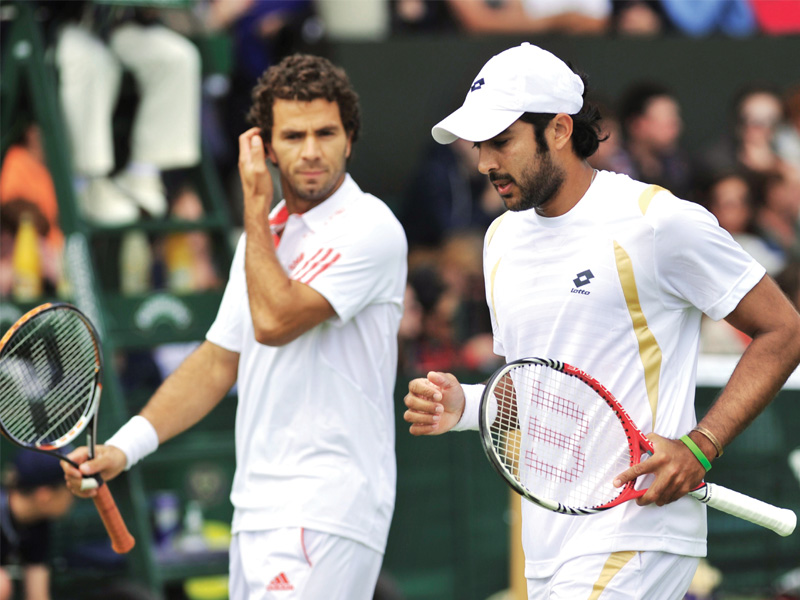 there was disappointment yet again for aisam and rojer after they crashed out of the australian open yesterday photo file afp