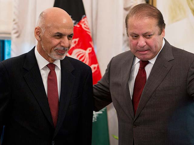 ashraf ghani ahmadzai and prime minister nawaz sharif photo afp