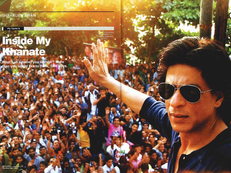 shahrukh khan gave his first person account in the outlook turning points magazine photo ians