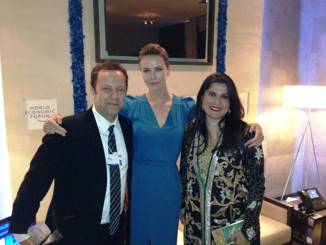 apart from sharmeen awards were also presented to actor model charlize theron and artist vik muniz photo publicity apart from sharmeen awards were also presented to actor model charlize theron and artist vik muniz photo publicity