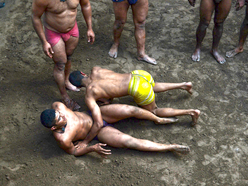 government neglect and poverty has helped consign the feats of pakistani wrestlers to fading memory photo afp