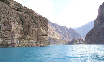 attabad replay accidental shigar lake draining gradually attabad replay accidental shigar lake draining gradually