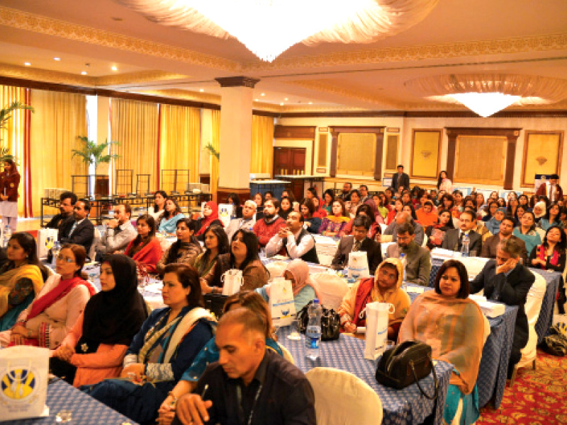 nearly 150 people from the city school s karachi hyderabad and quetta networks attended the conference on saturday photo courtesy tcs