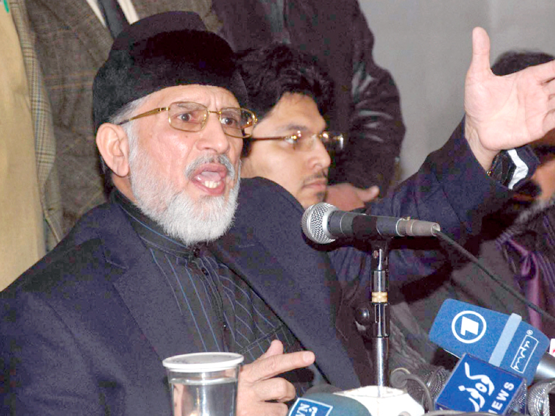 a file photo of mqi chief tahirul qadri during a press conference photo nni