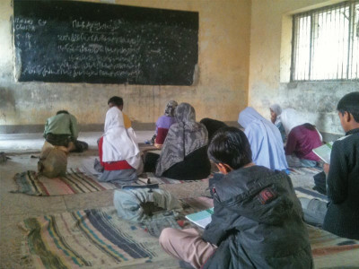 at one of korangi s govt schools the field is a place to trip