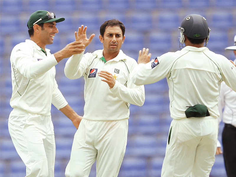 openers jamshed and hafeez gave a solid start to the team as they built on a significant lead against the hosts on day three of the practice match ahead of the test series photo file afp