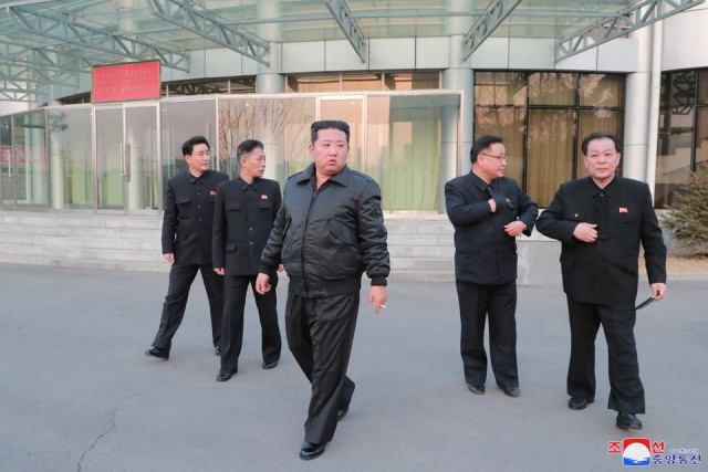 north korean leader kim jong un inspects north korea s national aerospace development administration after recent satellite system tests in pyongyang north korea in this photo released on march 10 2022 by north korea s korean central news agency kcna kcna via reuters attention editors   this image was provided by a third party photo reuters