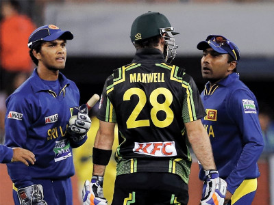 australia sri lanka make peace after scuffle