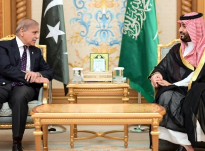 pm shehbaz holds one on one meeting with crown prince mbs in riyadh