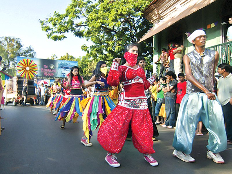 the parades involve men and women in costumes and whacky attires photo file