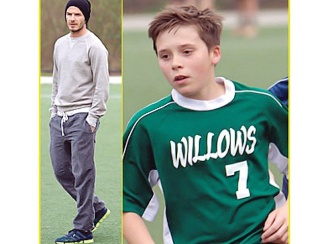 david beckham and his son