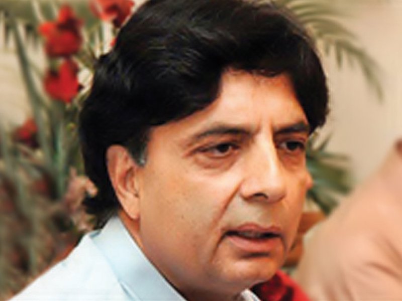 chaudhry nisar said that there will be no talks with the government on the interim prime minister the procedure is laid down in the constitution we will forward two names from outside