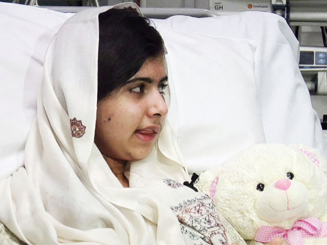 teenage peace activist malala yousufzai in a hospital bed in birmingham england after undergoing a second surgery on her skull where she was shot last october photo reuters teenage peace activist malala yousufzai in a hospital bed in birmingham england after undergoing a second surgery on her skull where she was shot last october photo reuters