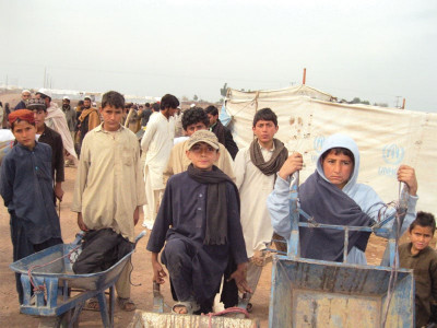 displaced families in jalozai camp child labour costs rs250 a day