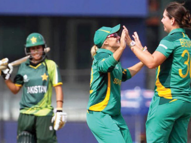 pakistan s team is unable to respond to south africa s prowess on the field photo icc pakistan s team is unable to respond to south africa s prowess on the field photo icc