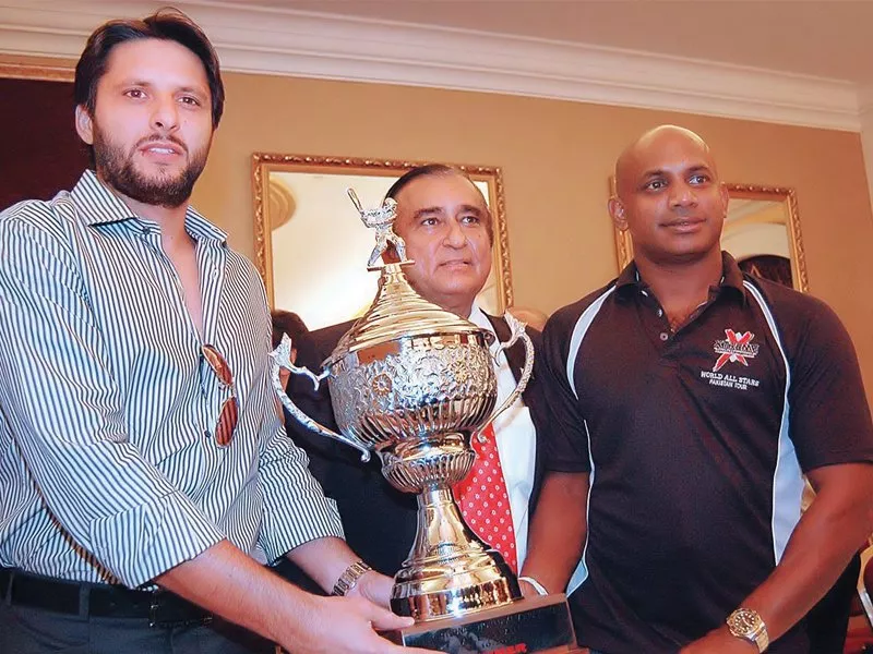 the arrival of international cricketers for the world xi matches in pakistan last year was the most notable achievement by dr shah photo app the arrival of international cricketers for the world xi matches in pakistan last year was the most notable achievement by dr shah photo app