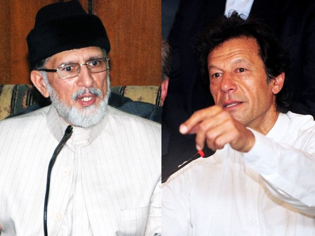 a file photo of imran khan and tahirul qadri photo express afp a file photo of imran khan and tahirul qadri photo express afp