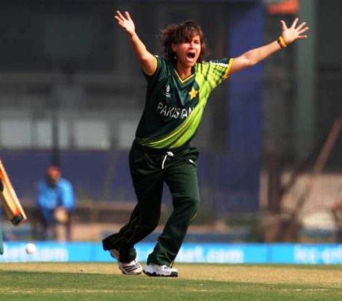 a file photo of qanita jalil making an appeal duirng a match photo icc women 039 s world cup