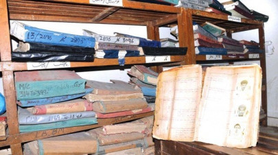 no records were burnt they are with revenue officers