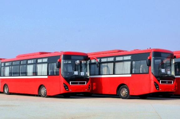 metro buses standing in lahore photo express zahoorul haq