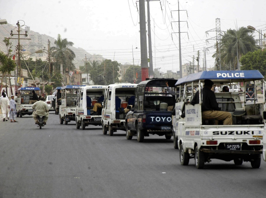 a photo of police mobiles roaming the city to ensure security photo rashid ajmeri file