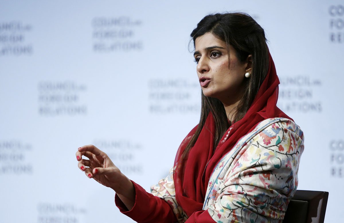 file photo of hina rabbani khar pakistan 039 s minister for foreign affairs speaking on stage at the council for foreign relations in new york january 16 2013 photo reuters