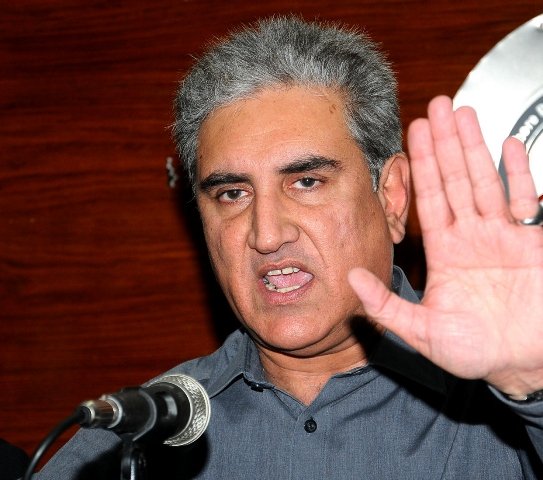 qureshi says that the pti is in favour of timely elections and do not want anything or anyone to delay them photo express file