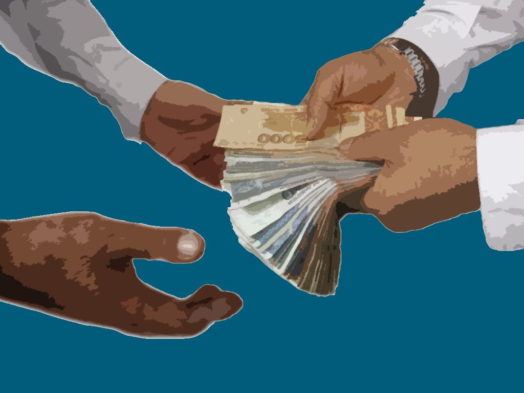 50 afghans paid bribes to government officials last year photo file