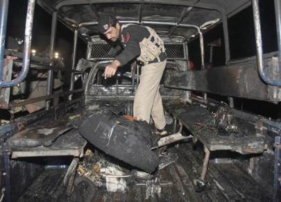 grenade attack on police mobile injures four policemen