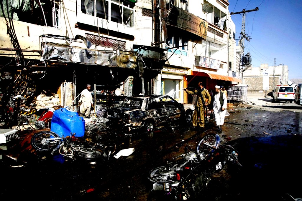 a file photo of a blast in quetta city photo reuters