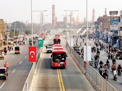 civic development punjab govt launches metro bus service in lahore