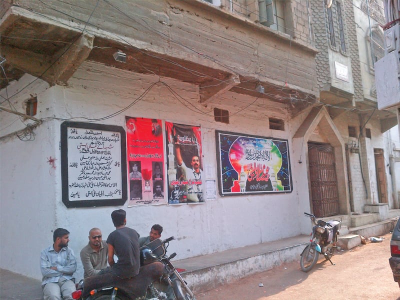 pictures of victims from the first sectarian conflict of karachi adorn an imambargah s walls photo rabia ali express