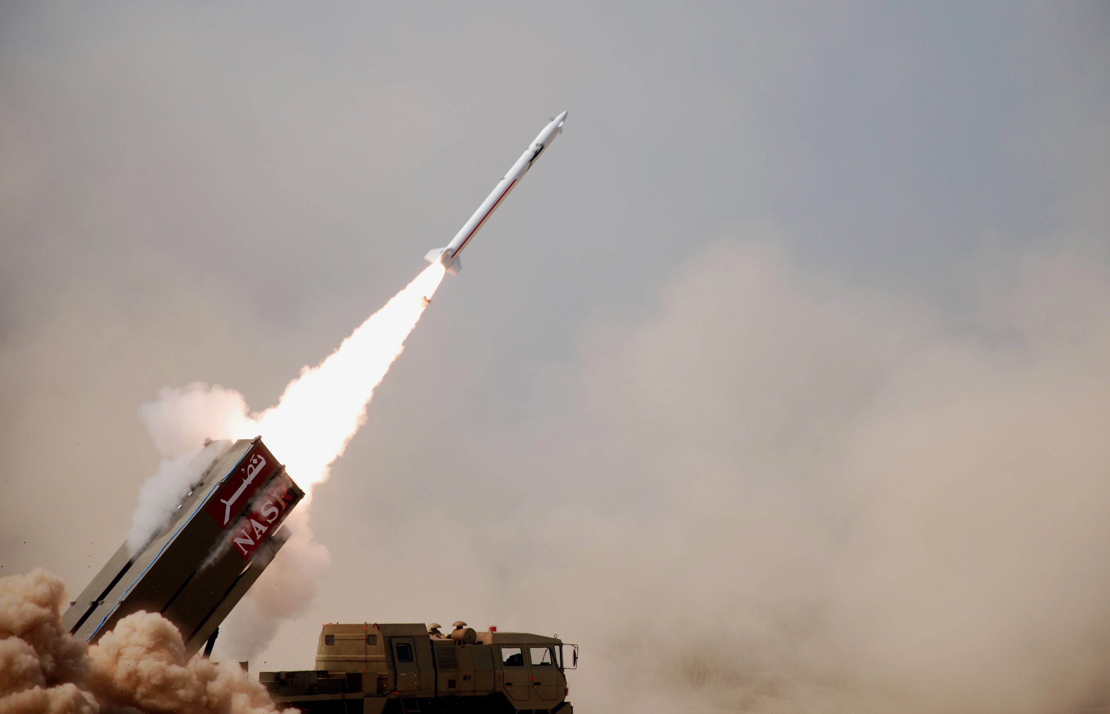 a mobile missile launching platform fires pakistan military 039 s latest surface to surface missile the hatf ix in a picture released by the military on monday photo ispr