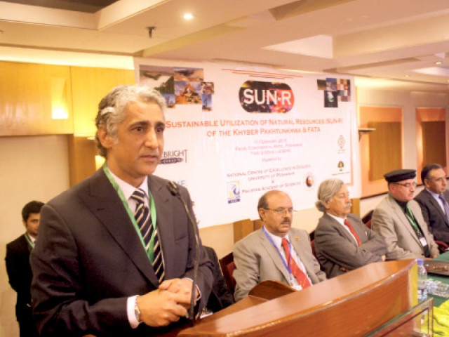 provincial minister for higher education qazi asad addressing the moot photo express provincial minister for higher education qazi asad addressing the moot photo express