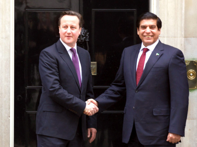 prime minister raja pervaiz ashraf shakes hands with his british counterpart david cameron at 10 downing street in central london photo afp prime minister raja pervaiz ashraf shakes hands with his british counterpart david cameron at 10 downing street in central london photo afp