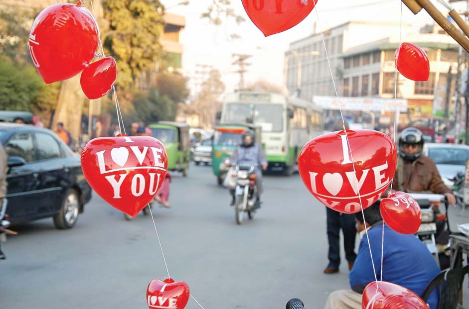 as valentine s day approaches eateries try to attract more customers photo ijaz mahmood express