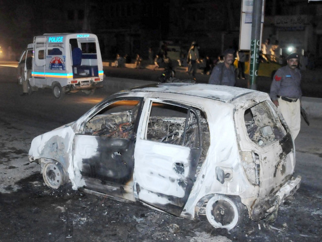 as many as two private vehicles were torched photo mohammad adeel express file as many as two private vehicles were torched photo mohammad adeel express file