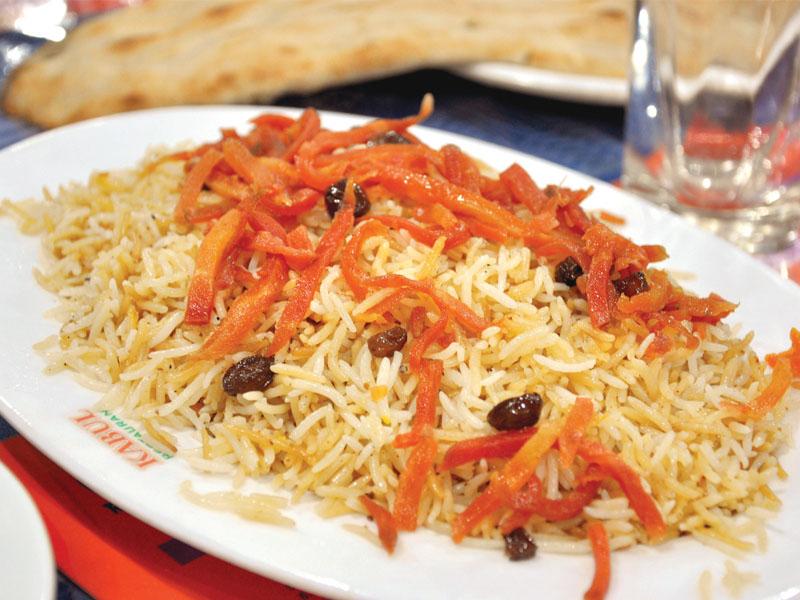 the eatery offers meat delights including kabuli pulao afghani tikkas