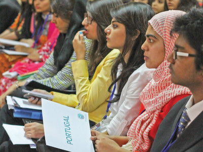 at city school mun pakistanis learn to be indian american the other
